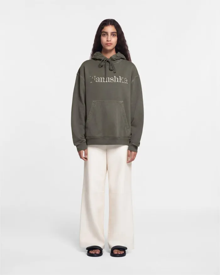 Ever Organically Grown CottonFleece Hoodie Asphalt WomenMen Nanushka Sweatshirts