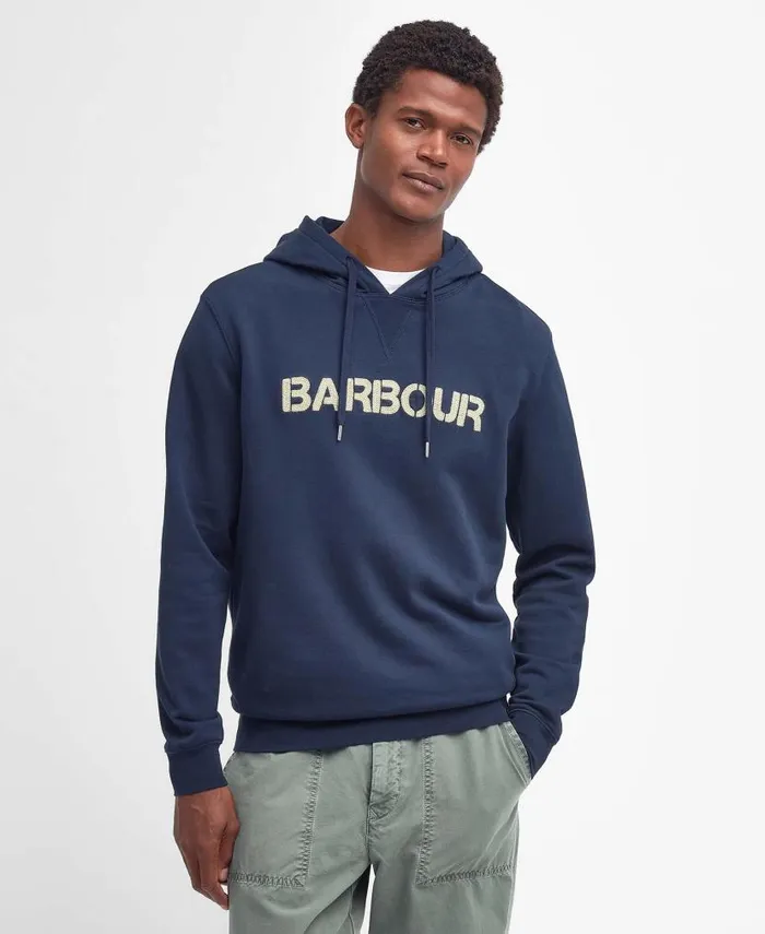 Farnworth Logo Hoodie Cumin Men Barbour Hoodies and Sweatshirts