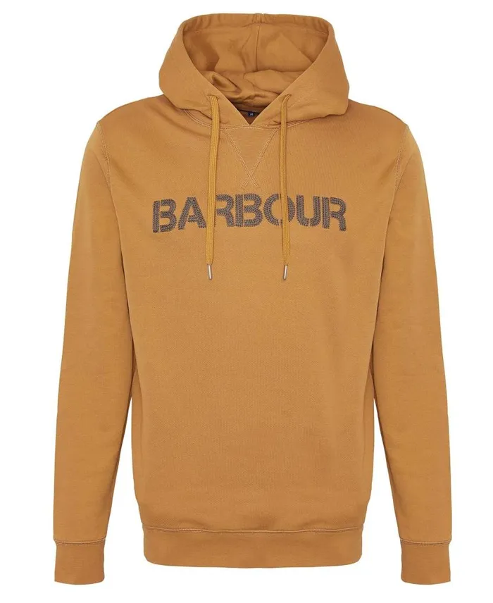 Farnworth Logo Hoodie Cumin Men Barbour Hoodies and Sweatshirts
