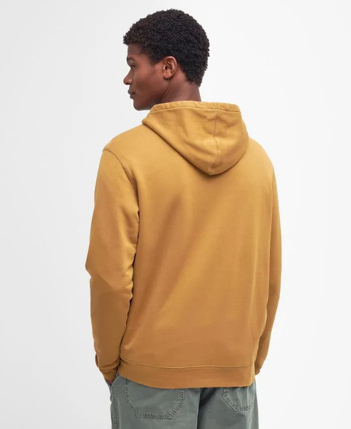 Farnworth Logo Hoodie Cumin Men Barbour Hoodies and Sweatshirts