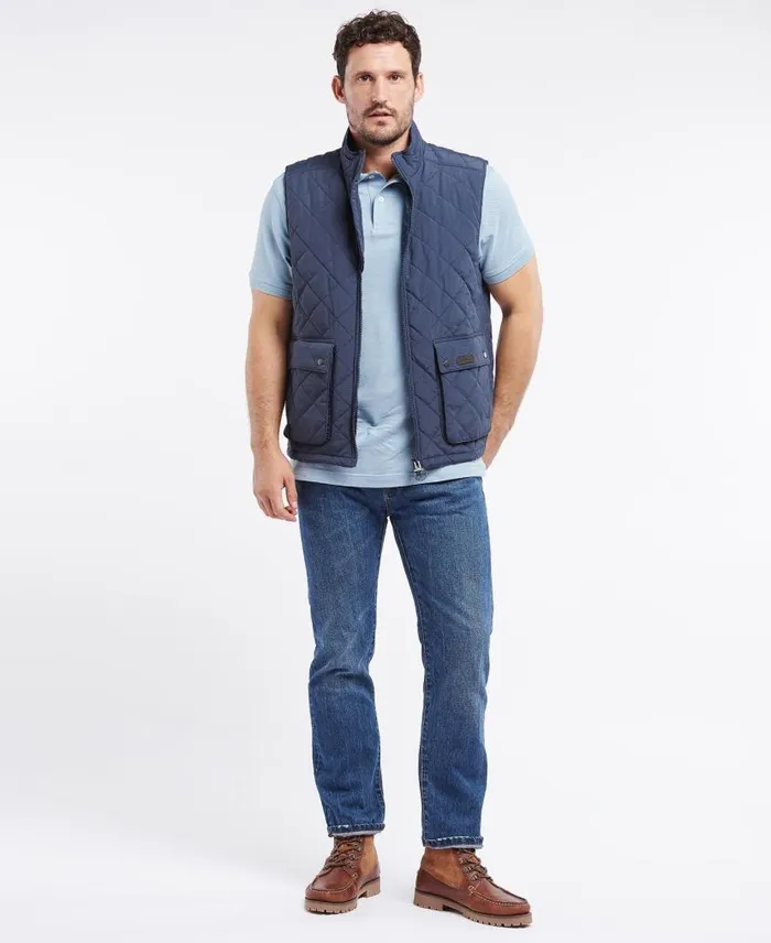Fernwood Quilted Gilet Navy Men Barbour Gilets and Liners