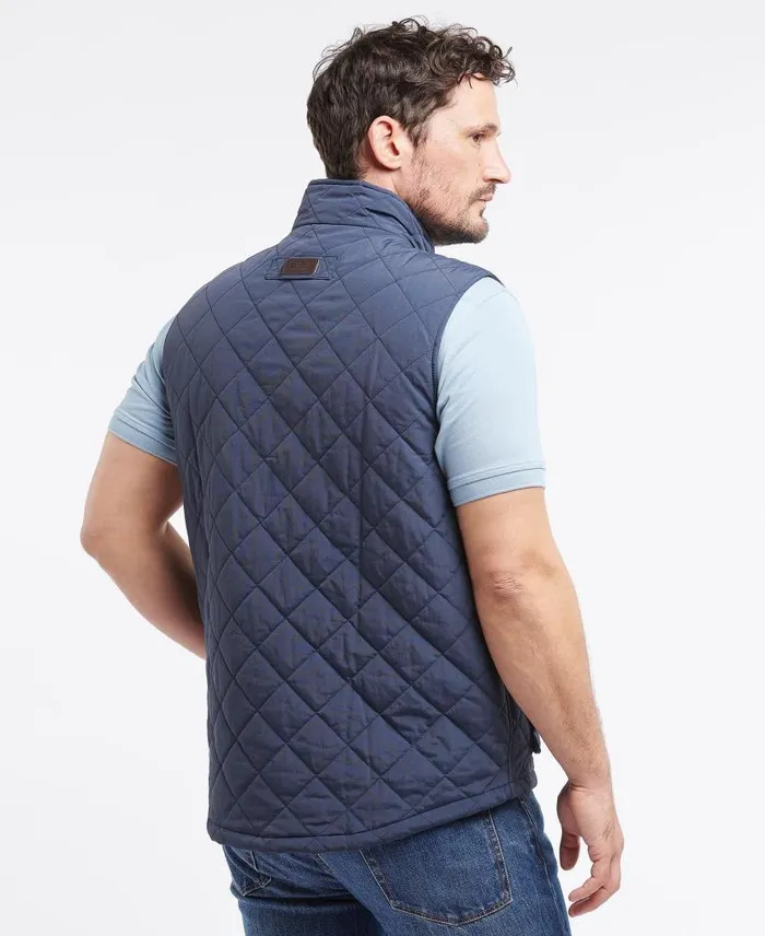 Fernwood Quilted Gilet Navy Men Barbour Gilets and Liners
