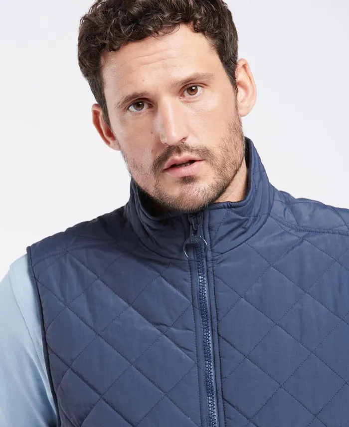Fernwood Quilted Gilet Navy Men Barbour Gilets and Liners