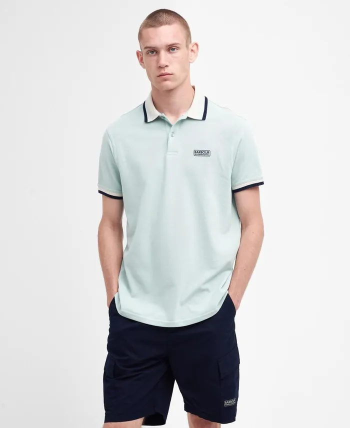 Francis Polo Shirt Green Fig Men Barbour Polo Shirts