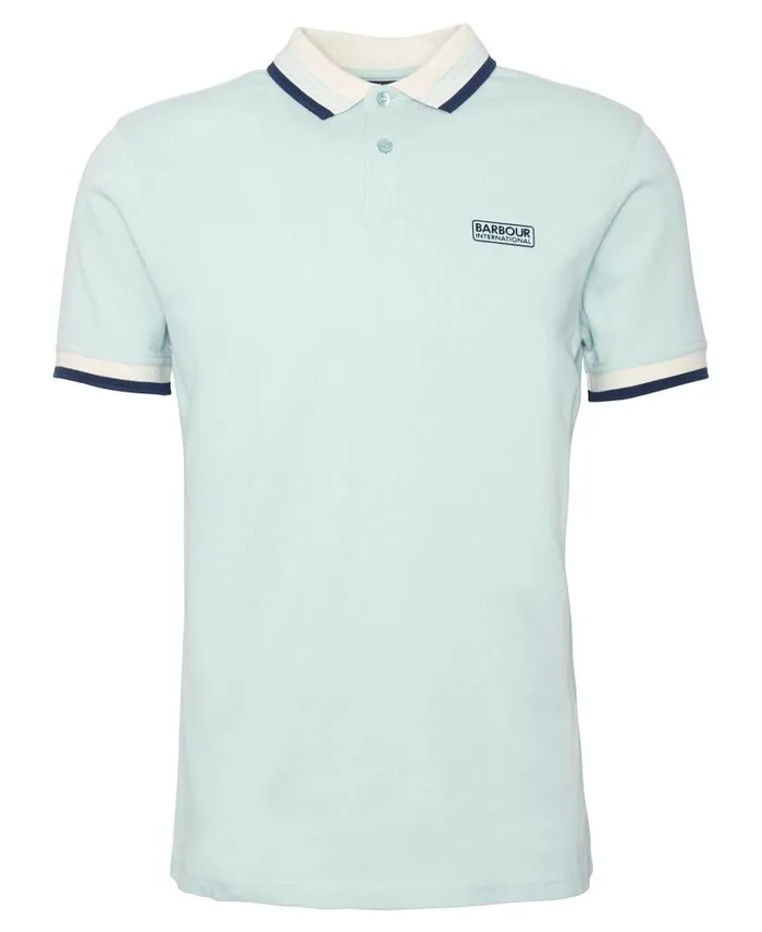 Francis Polo Shirt Green Fig Men Barbour Polo Shirts
