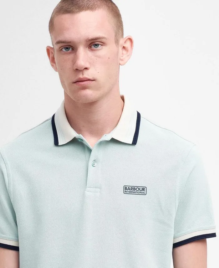Francis Polo Shirt Green Fig Men Barbour Polo Shirts