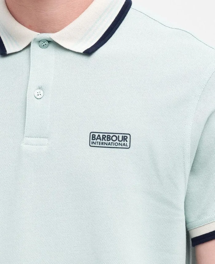 Francis Polo Shirt Green Fig Men Barbour Polo Shirts