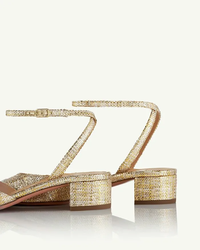 French Flirt Pump 35 Gold Women Aquazzura Pumps French Flirt Pump 35 Gold Women Aquazzura Pumps