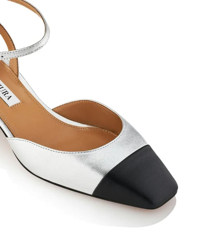 French Flirt Pump 35 Silver Women Aquazzura Pumps