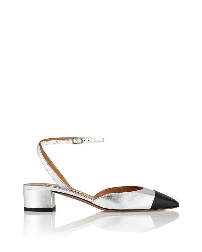 French Flirt Pump 35 Silver Women Aquazzura Pumps