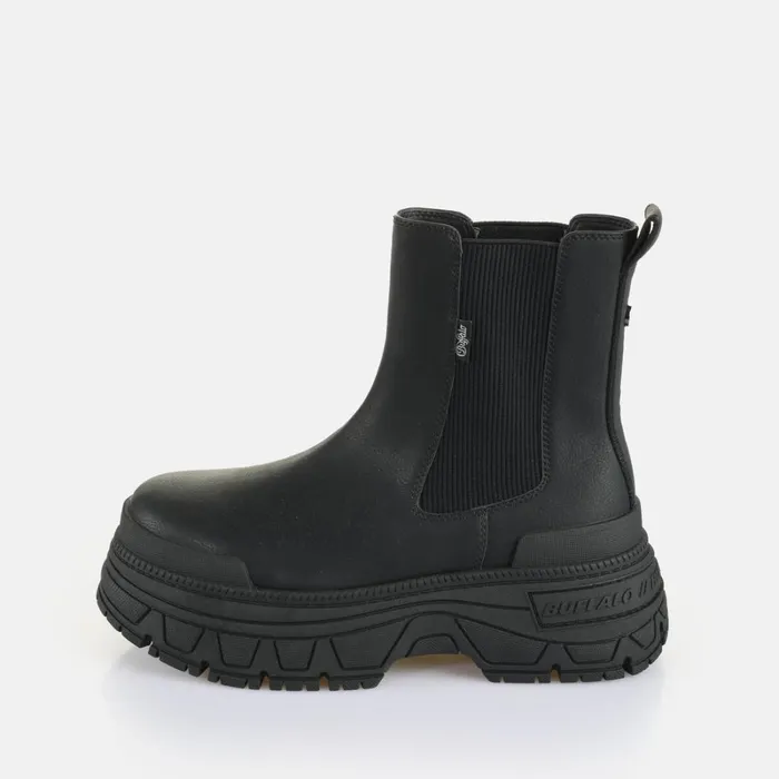 Fusion Chelsea Black Buffalo Boots and AnkleBoots