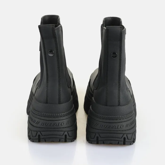Fusion Chelsea Black Buffalo Boots and AnkleBoots
