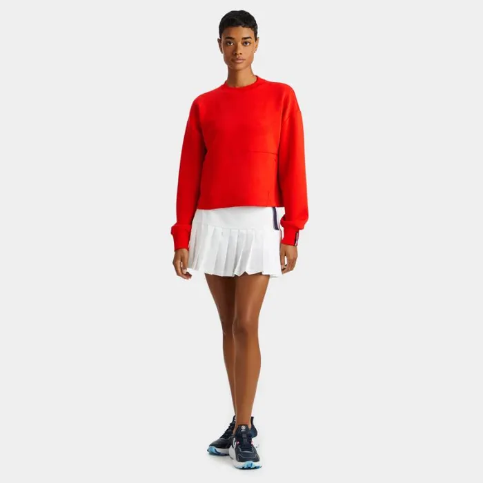 GFORE DOUBLE KNIT PERFORATED CIRCLE G039S OPS SWEATSHIRT Poppy Women Hoodies and Tees