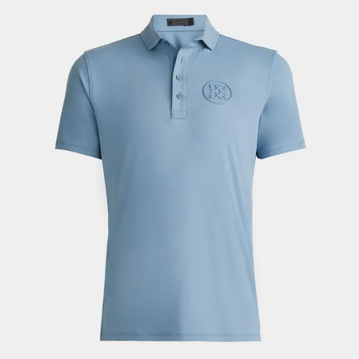 GFORE EMBOSSED CIRCLE G039S TECH JERSEY MODERN SPREAD COLLAR POLO Fjord Men Polos and Shirts