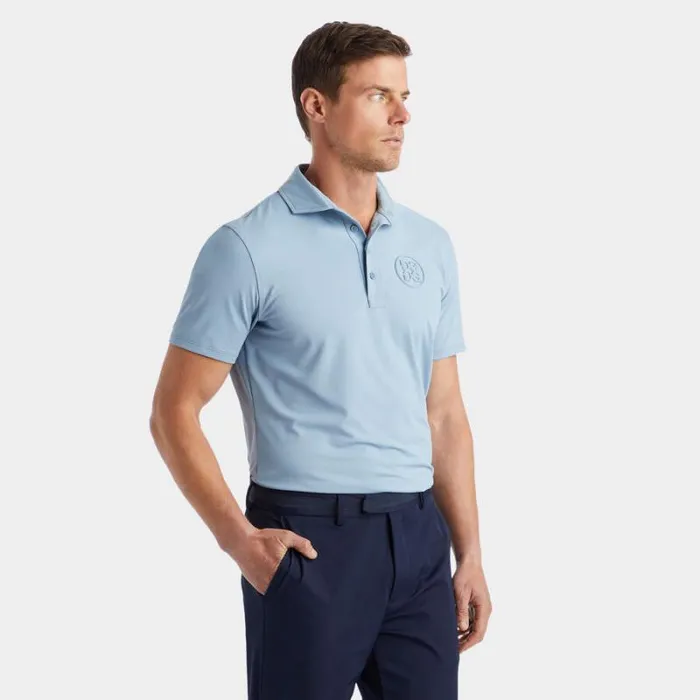 GFORE EMBOSSED CIRCLE G039S TECH JERSEY MODERN SPREAD COLLAR POLO Fjord Men Polos and Shirts