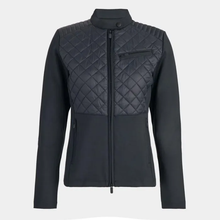 GFORE HYBRID MOTO STRETCH TECH INTERLOCK JACKET Onyx Women Outerwear