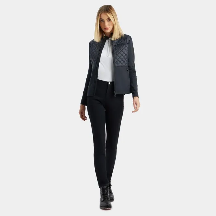 GFORE HYBRID MOTO STRETCH TECH INTERLOCK JACKET Onyx Women Outerwear