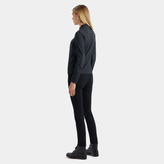 GFORE HYBRID MOTO STRETCH TECH INTERLOCK JACKET Onyx Women Outerwear