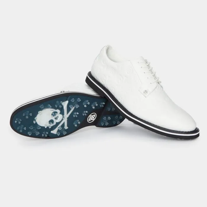 GFORE MEN039S GALLIVANTER DEBOSSED SKULL and TEES LEATHER GOLF SHOE Snowonyx Men Golf Shoes
