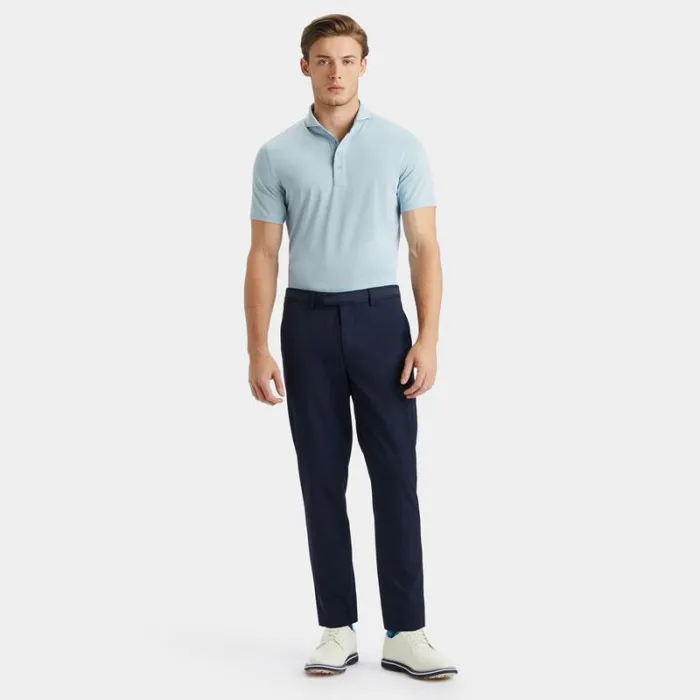GFORE RIB GUSSET TECH PIQU MODERN SPREAD COLLAR POLO Drizzle Men Polos and Shirts