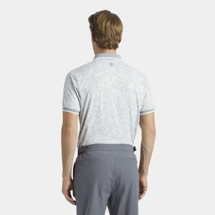 GFORE STAR DUST BANDED SLEEVE TECH JERSEY POLO Nimbus Men Polos and Shirts