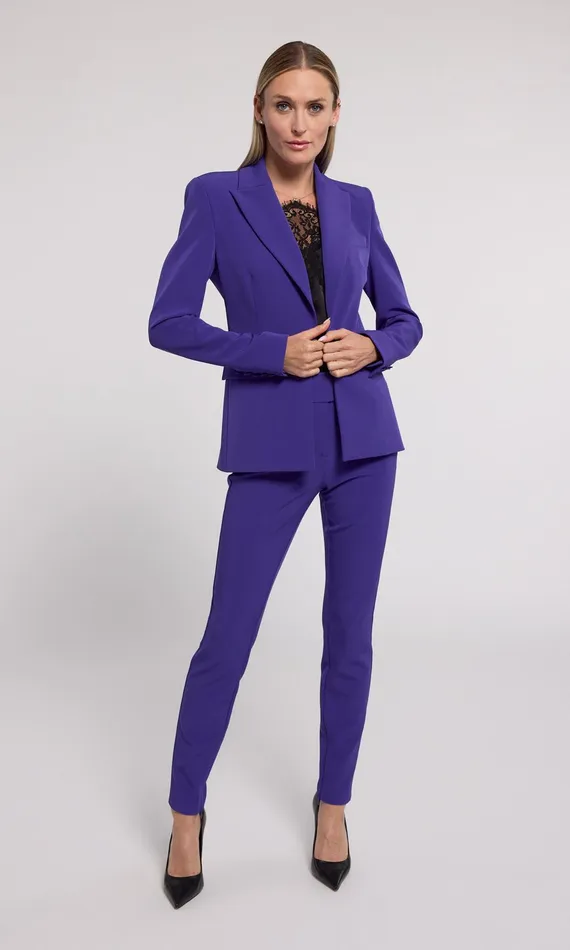 Generation Love Clothing Blazers and Jackets Aimee Crepe Blazer Power Purple 8211 Women