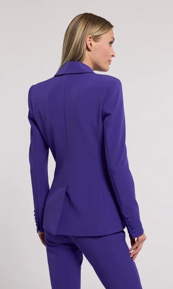 Generation Love Clothing Blazers and Jackets Aimee Crepe Blazer Power Purple 8211 Women