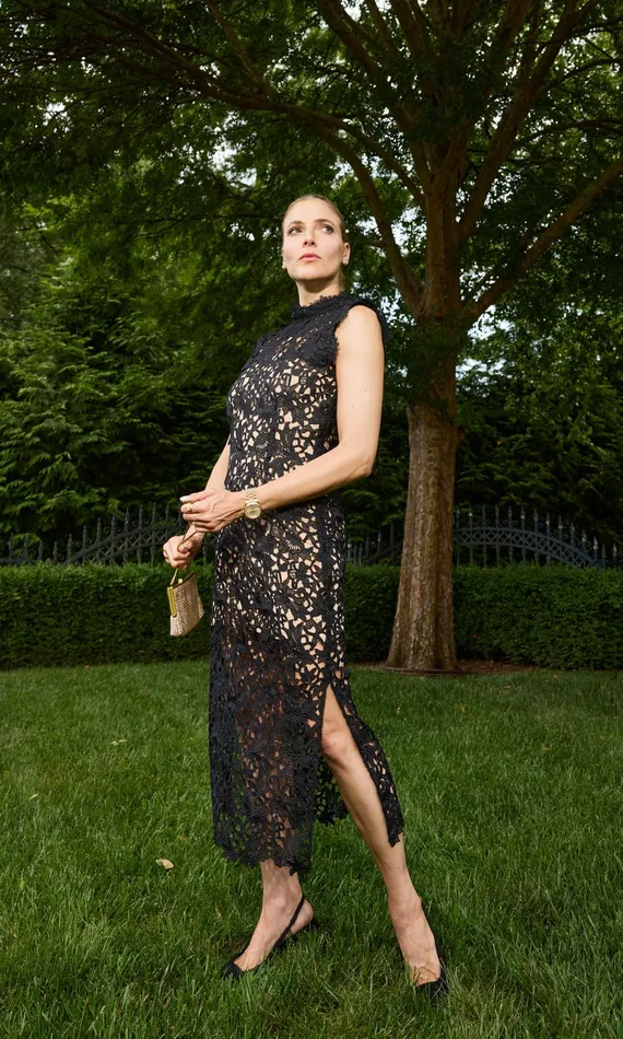 Generation Love Clothing Dresses Bronte Guipure Dress Black Beige 8211 Women