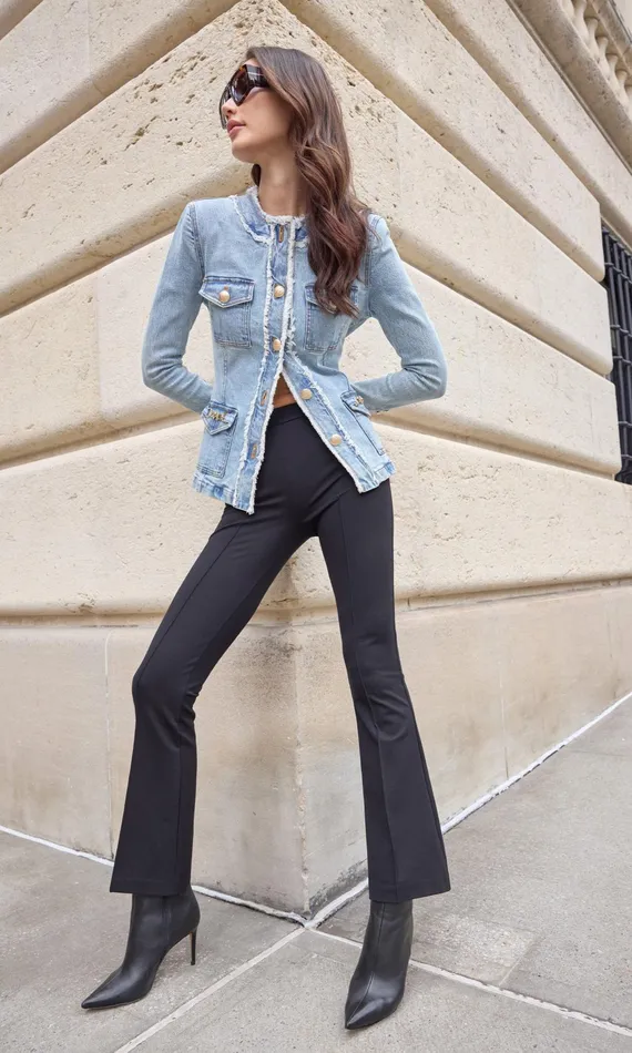 Generation Love Clothing Outerwear Larsa Denim Jacket Light Blue 8211 Women
