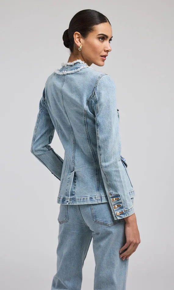 Generation Love Clothing Outerwear Larsa Denim Jacket Light Blue 8211 Women