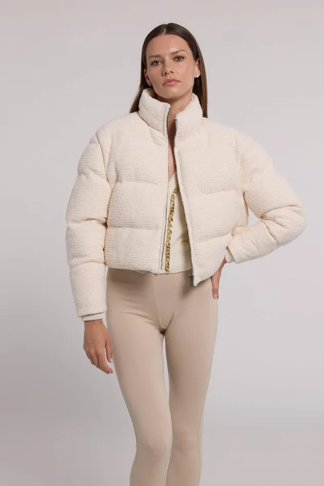 Generation Love Clothing Outerwear Rhoda Tweed Puffer White 8211 Women