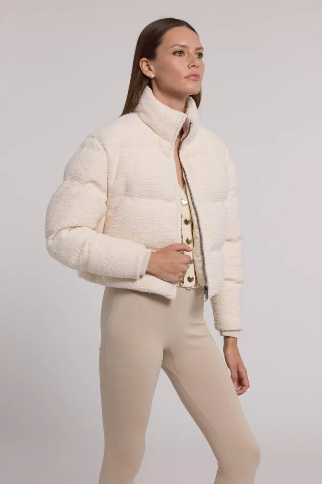 Generation Love Clothing Outerwear Rhoda Tweed Puffer White 8211 Women