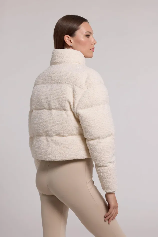 Generation Love Clothing Outerwear Rhoda Tweed Puffer White 8211 Women