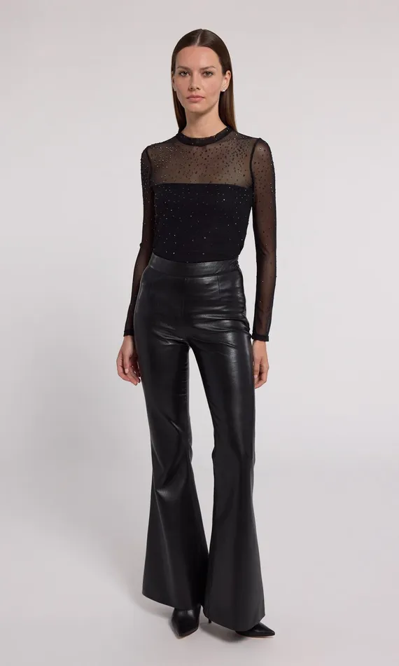 Generation Love Clothing Tops Brody Crystal Bodysuit Blackblack 8211 Women