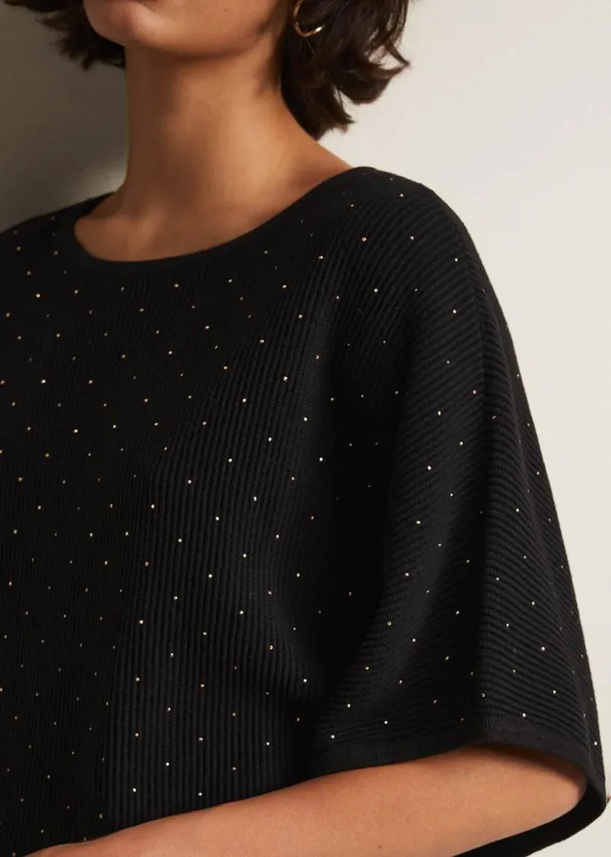 Gill Black Embellished Jumper Black Women Phase Eight Knitwear