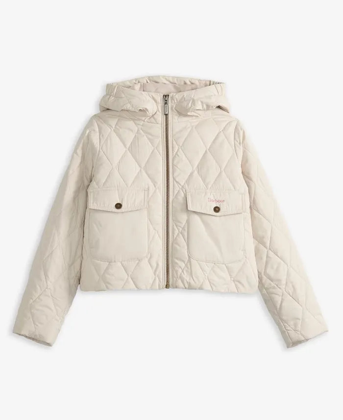 Girls039 Venton Quilted Jacket Dark Navy Kids Barbour Jackets