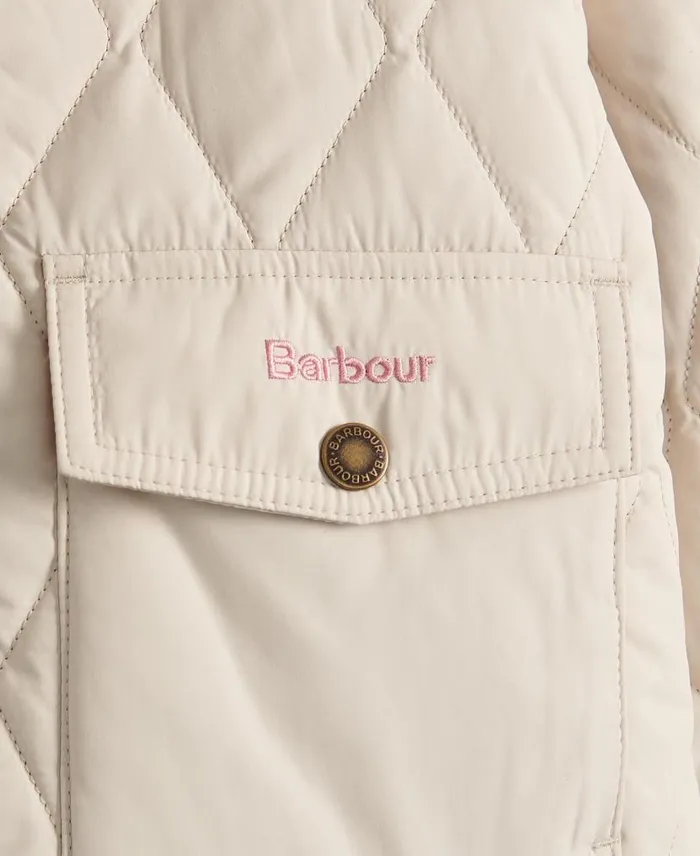 Girls039 Venton Quilted Jacket Dark Navy Kids Barbour Jackets