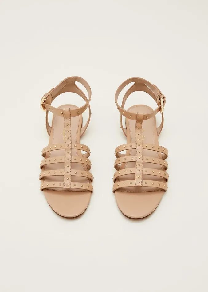 Gladiator Leather Flat Sandals Tan Women Phase Eight Sandals