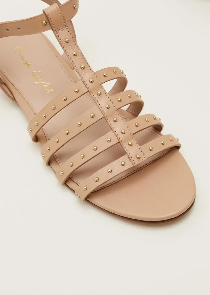 Gladiator Leather Flat Sandals Tan Women Phase Eight Sandals