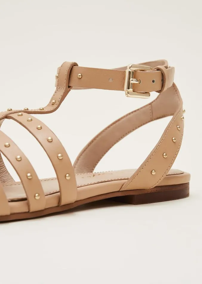 Gladiator Leather Flat Sandals Tan Women Phase Eight Sandals