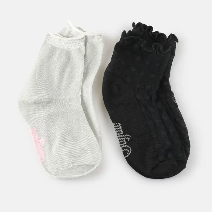 Glamorous Duo Blackwhite Buffalo Socks
