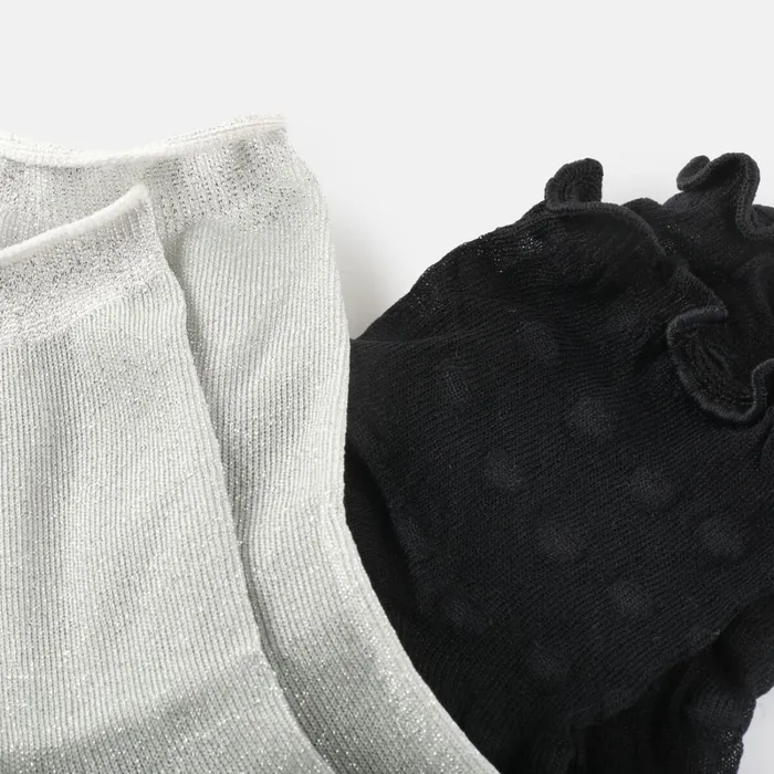 Glamorous Duo Blackwhite Buffalo Socks