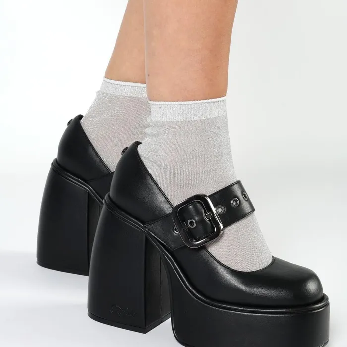 Glamorous Duo Blackwhite Buffalo Socks