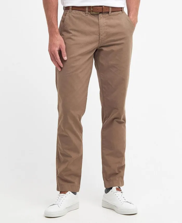 Glendale Chinos Military Brown Men Barbour Trousers and Shorts