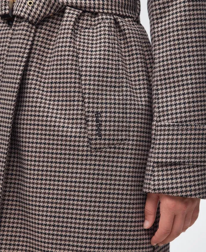 Gloria Showerproof Trench Coat Trench Houndstooth Women Barbour Showerproof Jackets