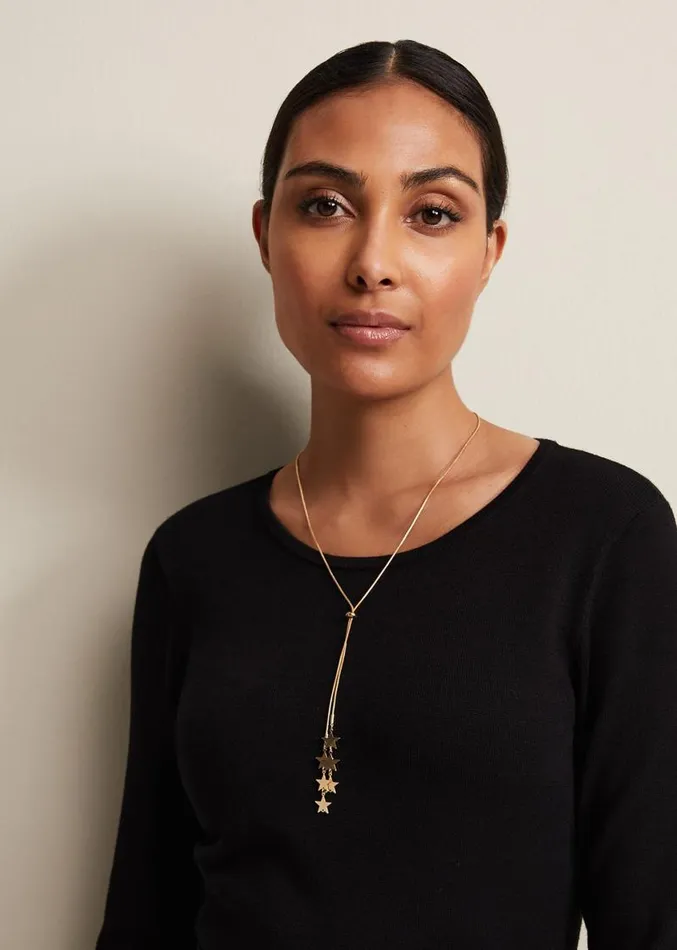 Gold Star Lariat Necklace Gold Women Phase Eight Jewellery Gold Star Lariat Necklace Gold Women Phase Eight Jewellery