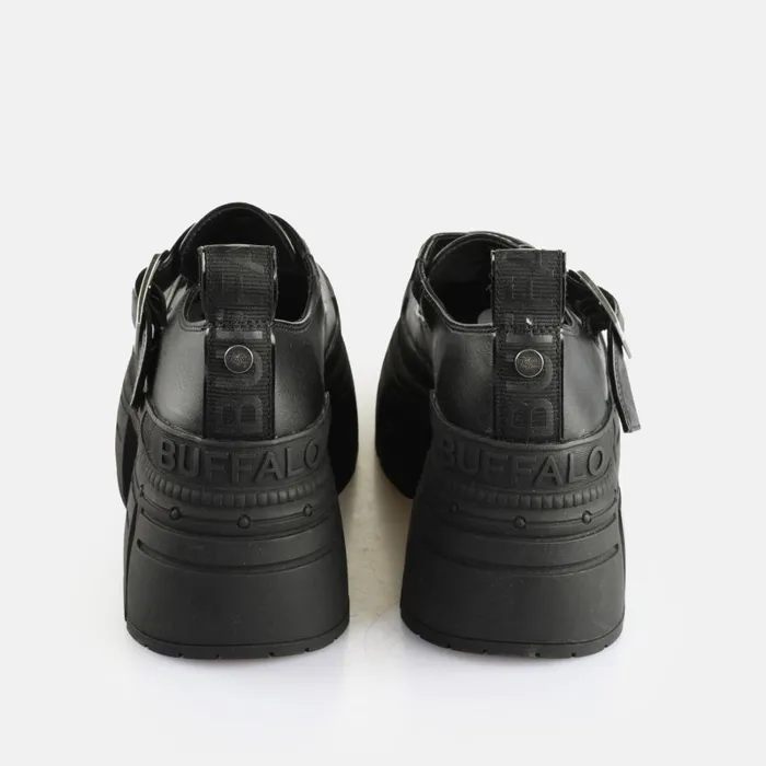 Gospher Fisher Black Buffalo Lace Up Shoes