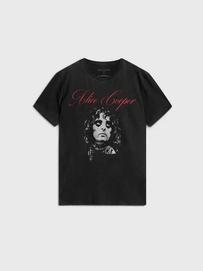Graphic Tees Men John Varvatos ALICE COOPER SCRIPT TEE Black