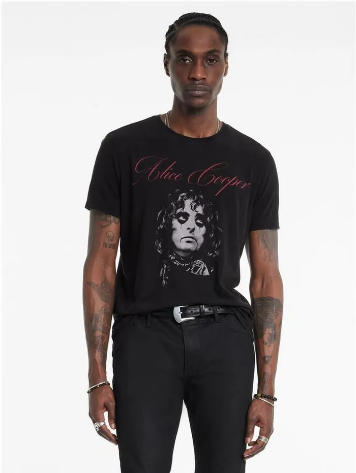 Graphic Tees Men John Varvatos ALICE COOPER SCRIPT TEE Black