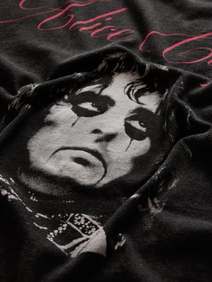 Graphic Tees Men John Varvatos ALICE COOPER SCRIPT TEE Black